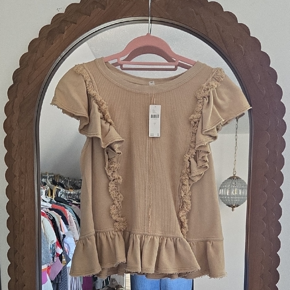 Anthropologie Ruffle Top